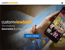 Tablet Screenshot of customviewbook.com